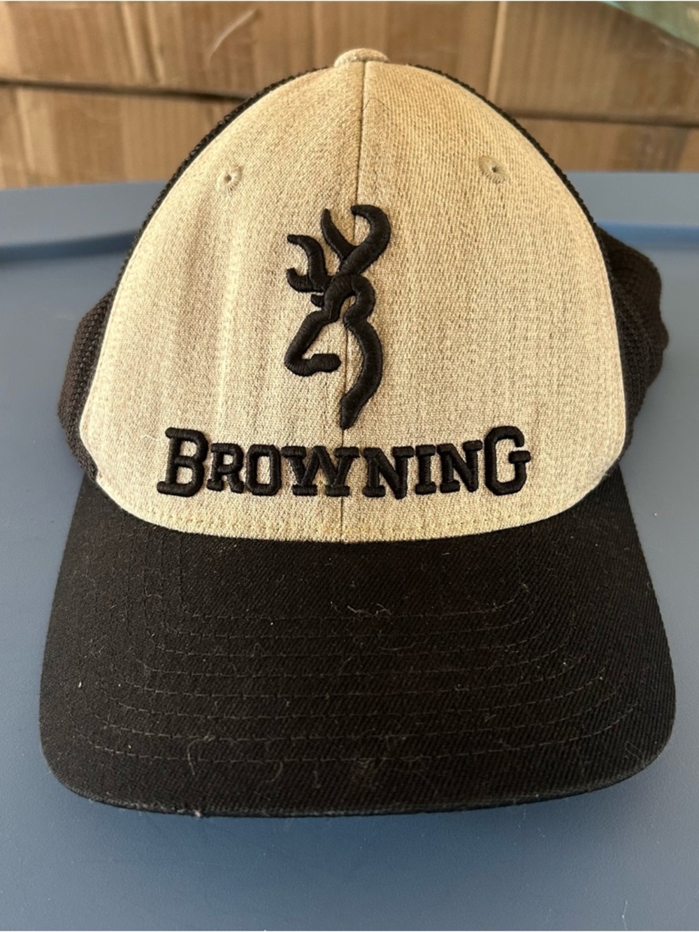 Browning Two-Tone Trucker Cap - Cream and Black #67